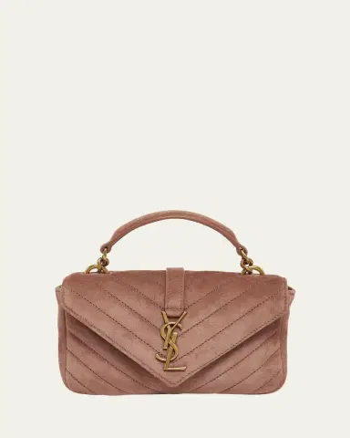 Saint Laurent College Mini Chain Shoulder Bag in Suede | Thumbnail 6 Saint Laurent College Mini Chain Shoulder Bag in Suede | Thumbnail 6