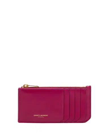 Saint Laurent Fragments Card Case in Leather | Thumbnail 1 Saint Laurent Fragments Card Case in Leather | Thumbnail 1