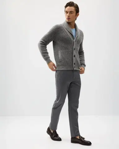 ZEGNA Men's Wool Straight Leg Five-Pocket Pants | Thumbnail 4 ZEGNA Men's Wool Straight Leg Five-Pocket Pants | Thumbnail 4