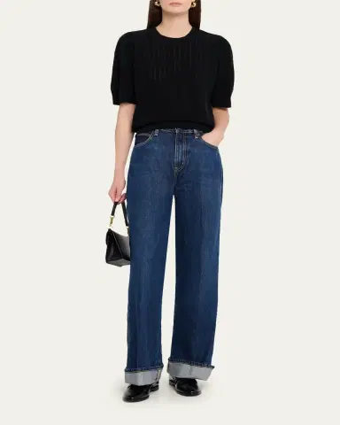 FRAME The Cuffed Wide Jeans | Thumbnail 2 FRAME The Cuffed Wide Jeans | Thumbnail 2