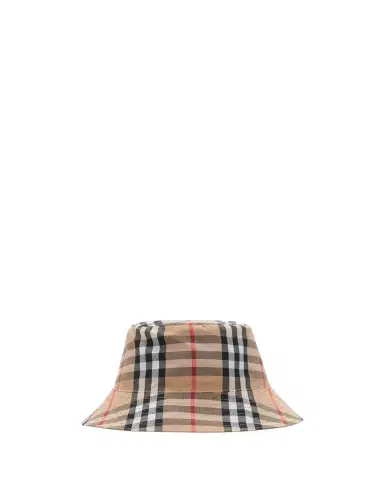 Burberry Kid's Check Bucket Hat, Size -M | Thumbnail 1 Burberry Kid's Check Bucket Hat, Size -M | Thumbnail 1