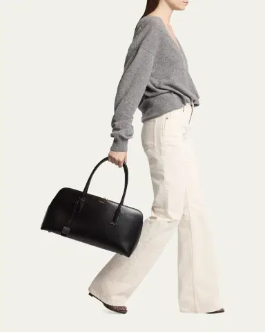 Saint Laurent Sac de Jour Large Bowling Shoulder Bag in Leather | Thumbnail 10 Saint Laurent Sac de Jour Large Bowling Shoulder Bag in Leather | Thumbnail 10
