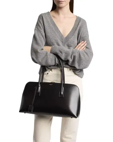 Saint Laurent Sac de Jour Large Bowling Shoulder Bag in Leather | Thumbnail 1 Saint Laurent Sac de Jour Large Bowling Shoulder Bag in Leather | Thumbnail 1