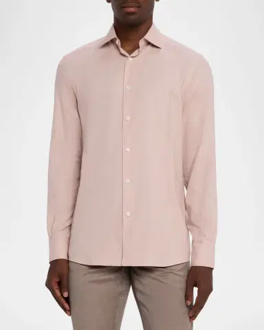 ZEGNA Men's Cashco Classic-Fit Sport Shirt | Thumbnail 3 ZEGNA Men's Cashco Classic-Fit Sport Shirt | Thumbnail 3