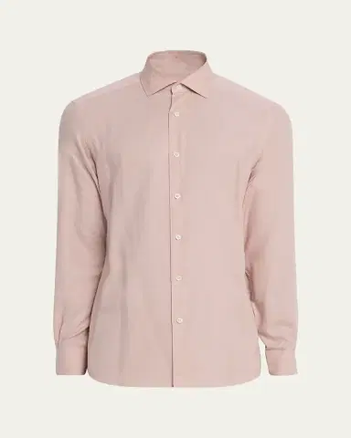 ZEGNA Men's Cashco Classic-Fit Sport Shirt | Thumbnail 6 ZEGNA Men's Cashco Classic-Fit Sport Shirt | Thumbnail 6
