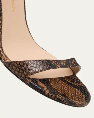 Stuart Weitzman Babette Snake-Embossed Leather Sandals | Thumbnail 5 Stuart Weitzman Babette Snake-Embossed Leather Sandals | Thumbnail 5