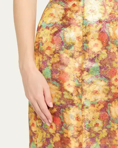 Markarian Tammy Metallic Floral Jacquard Midi Skirt | Thumbnail 5 Markarian Tammy Metallic Floral Jacquard Midi Skirt | Thumbnail 5