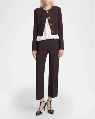 Chloé Dot Silk Jacquard Sleeveless Peplum Blouse | Thumbnail 6 Chloé Dot Silk Jacquard Sleeveless Peplum Blouse | Thumbnail 6