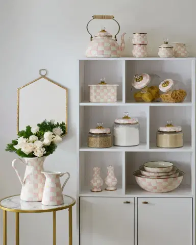 MacKenzie-Childs Rosy Check Kitchen Canister, Small | Thumbnail 3 MacKenzie-Childs Rosy Check Kitchen Canister, Small | Thumbnail 3