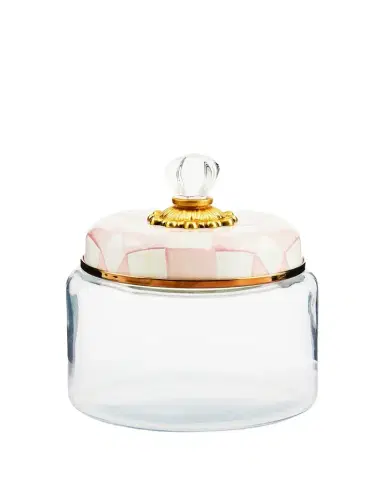 MacKenzie-Childs Rosy Check Kitchen Canister, Small | Thumbnail 1 MacKenzie-Childs Rosy Check Kitchen Canister, Small | Thumbnail 1
