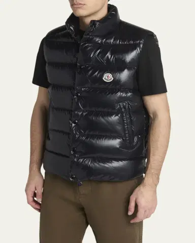 Moncler Men's Tibb Nylon Down Puffer Vest | Thumbnail 4 Moncler Men's Tibb Nylon Down Puffer Vest | Thumbnail 4