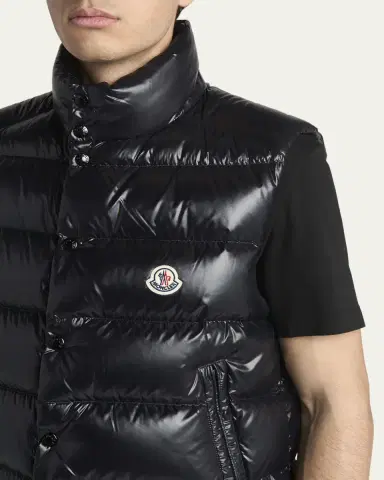 Moncler Men's Tibb Nylon Down Puffer Vest | Thumbnail 5 Moncler Men's Tibb Nylon Down Puffer Vest | Thumbnail 5