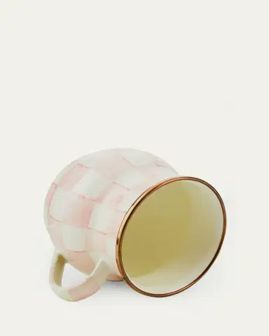 MacKenzie-Childs Rosy Check Enamel Mug | Thumbnail 2 MacKenzie-Childs Rosy Check Enamel Mug | Thumbnail 2