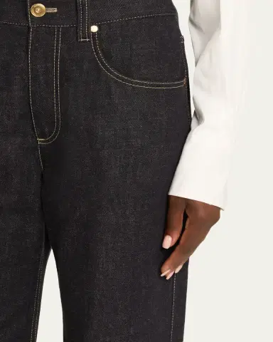 Brunello Cucinelli Dark-Wash Wide-Leg Cuffed Jeans | Thumbnail 5 Brunello Cucinelli Dark-Wash Wide-Leg Cuffed Jeans | Thumbnail 5