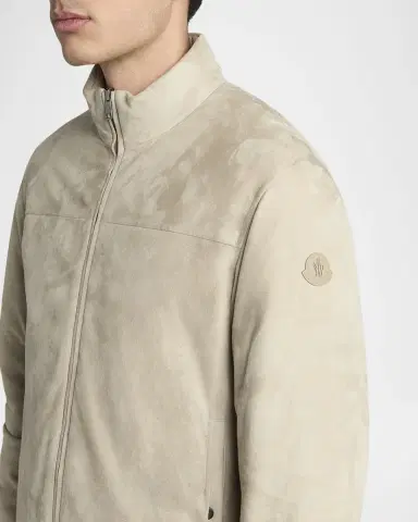 Moncler Men's Cernay Reversible Suede and Quilted Jacket | Thumbnail 4 Moncler Men's Cernay Reversible Suede and Quilted Jacket | Thumbnail 4