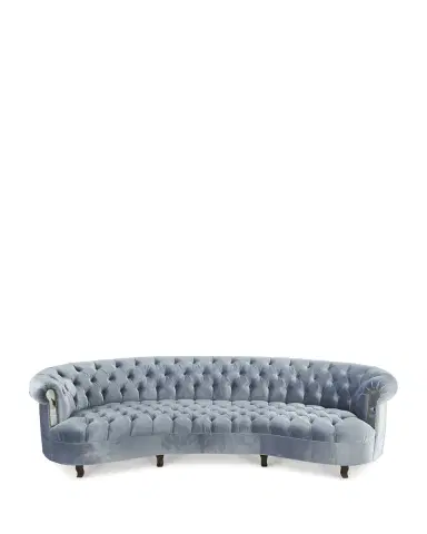 Haute House Rebecca Mirrored Tufted Sofa 122" | Thumbnail 2 Haute House Rebecca Mirrored Tufted Sofa 122" | Thumbnail 2