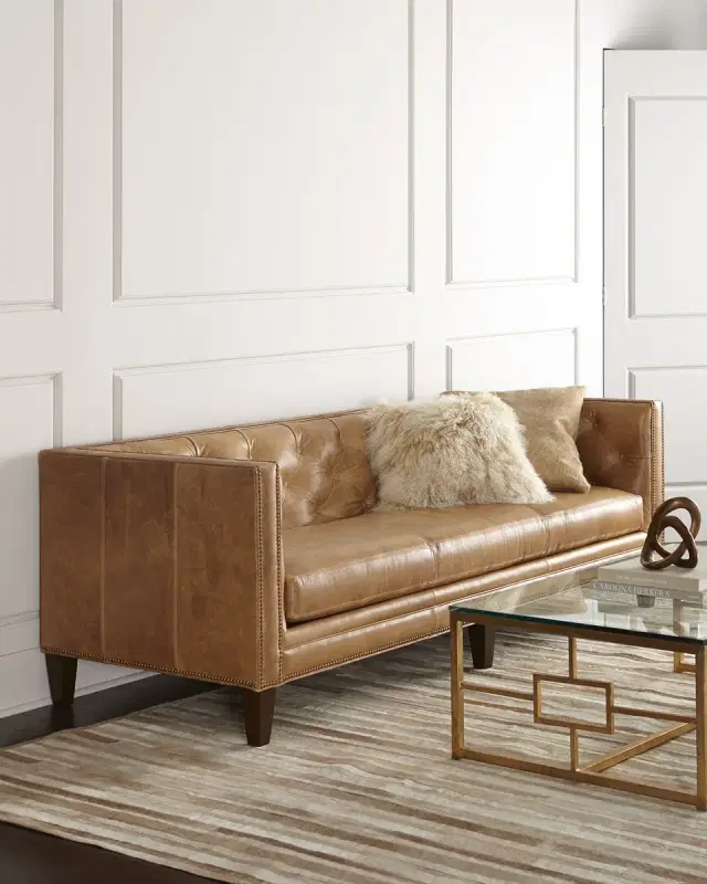 Brock Leather Sofa 90" Brock Leather Sofa 90"