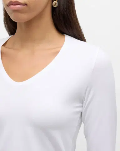 MAJESTIC FILATURES Soft Touch Long-Sleeve V-Neck Tee | Thumbnail 4 MAJESTIC FILATURES Soft Touch Long-Sleeve V-Neck Tee | Thumbnail 4