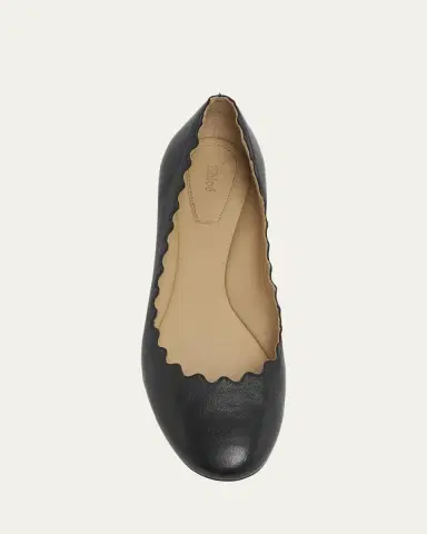 Chloé Lauren Scalloped Leather Ballet Flats | Thumbnail 5 Chloé Lauren Scalloped Leather Ballet Flats | Thumbnail 5