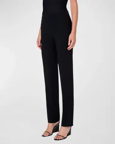 Akris punto Francoise Slim-Straight Pants | Thumbnail 2 Akris punto Francoise Slim-Straight Pants | Thumbnail 2