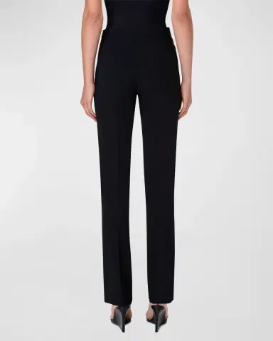 Akris punto Francoise Slim-Straight Pants | Thumbnail 3 Akris punto Francoise Slim-Straight Pants | Thumbnail 3