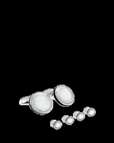 Tateossian Mother-of-Pearl Sterling Silver Cuff Links Stud Set | Thumbnail 2 Tateossian Mother-of-Pearl Sterling Silver Cuff Links Stud Set | Thumbnail 2