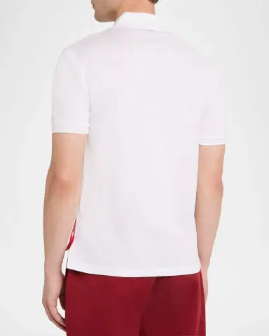 Thom Browne Heather Polo Shirt with Striped Pocket | Thumbnail 2 Thom Browne Heather Polo Shirt with Striped Pocket | Thumbnail 2
