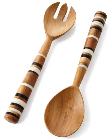 Juliska Stonewood Stripe 2-Piece Salad Serving Set | Thumbnail 1 Juliska Stonewood Stripe 2-Piece Salad Serving Set | Thumbnail 1