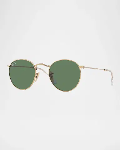Ray-Ban Men's Round Metal Sunglasses, Green, 53MM | Thumbnail 2 Ray-Ban Men's Round Metal Sunglasses, Green, 53MM | Thumbnail 2