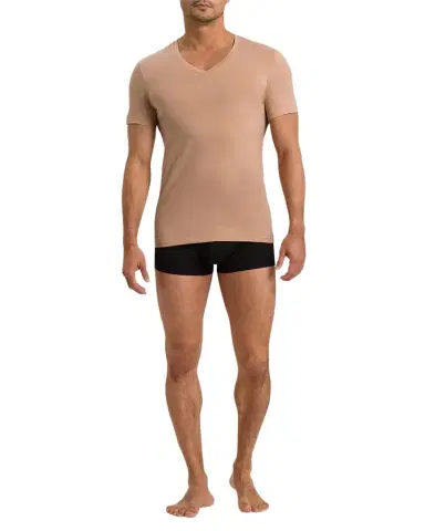 Hanro Cotton Superior V-Neck T-Shirt | Thumbnail 1 Hanro Cotton Superior V-Neck T-Shirt | Thumbnail 1