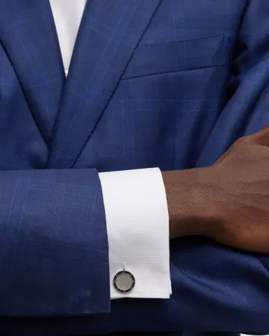 Jan Leslie Round Mother-of-Pearl Cuff Links | Thumbnail 1 Jan Leslie Round Mother-of-Pearl Cuff Links | Thumbnail 1