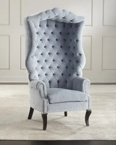 Haute House Peyton Hooded Accent Chair | Thumbnail 3 Haute House Peyton Hooded Accent Chair | Thumbnail 3