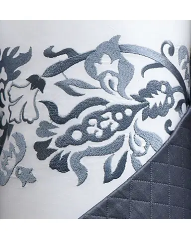 Sferra Saxon Full/Queen Embroidered Duvet Cover | Thumbnail 2 Sferra Saxon Full/Queen Embroidered Duvet Cover | Thumbnail 2