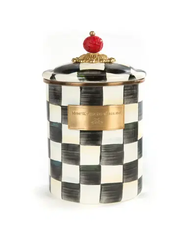 MacKenzie-Childs Courtly Check Large Canister | Thumbnail 2 MacKenzie-Childs Courtly Check Large Canister | Thumbnail 2