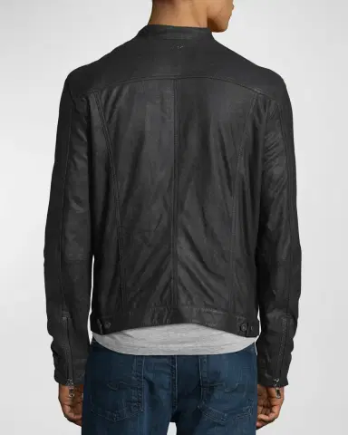 JOHN VARVATOS Men's Lambskin Leather Jacket | Thumbnail 2 JOHN VARVATOS Men's Lambskin Leather Jacket | Thumbnail 2