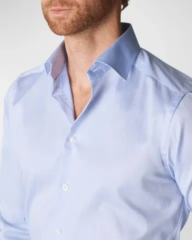 Eton Slim-Fit Twill Dress Shirt | Thumbnail 4 Eton Slim-Fit Twill Dress Shirt | Thumbnail 4