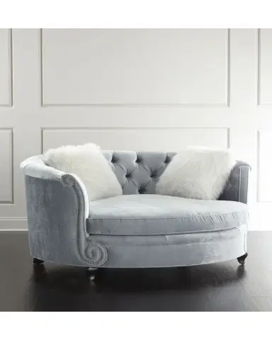 Haute House Harper Tufted Cuddle Chair | Thumbnail 2 Haute House Harper Tufted Cuddle Chair | Thumbnail 2