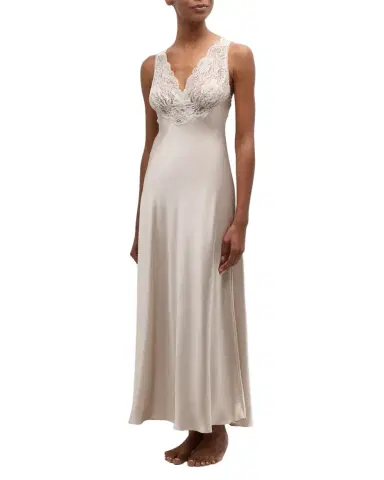 Christine Lingerie Bijoux Lace-Trim Nightgown | Thumbnail 1 Christine Lingerie Bijoux Lace-Trim Nightgown | Thumbnail 1