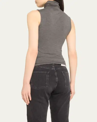 MAJESTIC FILATURES Soft Touch Sleeveless Stretch Turtleneck | Thumbnail 3 MAJESTIC FILATURES Soft Touch Sleeveless Stretch Turtleneck | Thumbnail 3