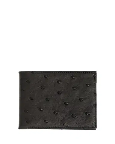 Abas Ostrich Bi-Fold Wallet | Thumbnail 1 Abas Ostrich Bi-Fold Wallet | Thumbnail 1