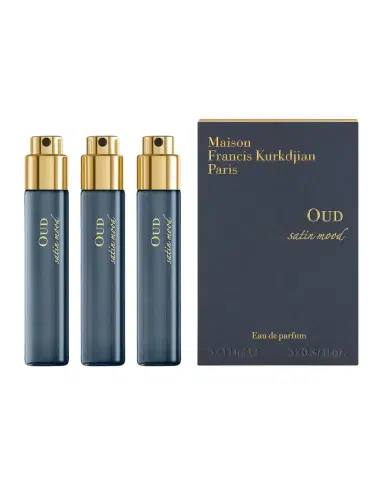 Maison Francis Kurkdjian OUD satin mood Eau de Parfum Travel Spray Refills, 3 x 0.37 oz. | Thumbnail 1 Maison Francis Kurkdjian OUD satin mood Eau de Parfum Travel Spray Refills, 3 x 0.37 oz. | Thumbnail 1