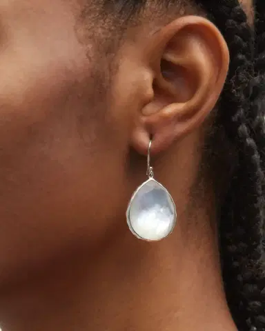Ippolita Large Teardrop Earrings in Sterling Silver | Thumbnail 2 Ippolita Large Teardrop Earrings in Sterling Silver | Thumbnail 2