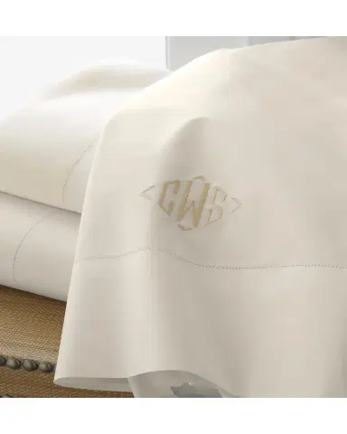 Matouk Positano Hemstitch Flat Sheet, TWIN | Thumbnail 2 Matouk Positano Hemstitch Flat Sheet, TWIN | Thumbnail 2