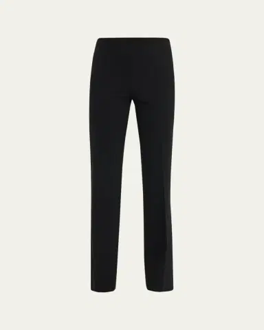 Ralph Lauren Collection Alandra Side-Zip Stretch-Wool Pants, Black | Thumbnail 7 Ralph Lauren Collection Alandra Side-Zip Stretch-Wool Pants, Black | Thumbnail 7