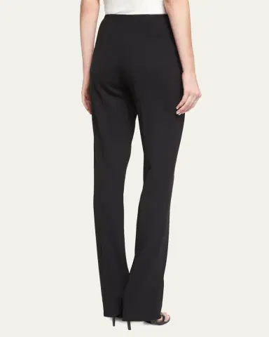 Ralph Lauren Collection Alandra Side-Zip Stretch-Wool Pants, Black | Thumbnail 9 Ralph Lauren Collection Alandra Side-Zip Stretch-Wool Pants, Black | Thumbnail 9
