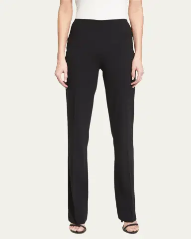 Ralph Lauren Collection Alandra Side-Zip Stretch-Wool Pants, Black | Thumbnail 10 Ralph Lauren Collection Alandra Side-Zip Stretch-Wool Pants, Black | Thumbnail 10
