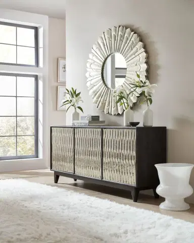 Hooker Furniture Shimmer Three-Door Credenza | Thumbnail 2 Hooker Furniture Shimmer Three-Door Credenza | Thumbnail 2