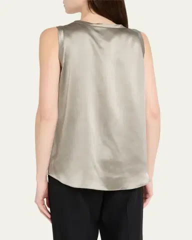 Lafayette 148 New York Perla Luxe Reversible Silk Charmeuse Shell | Thumbnail 15 Lafayette 148 New York Perla Luxe Reversible Silk Charmeuse Shell | Thumbnail 15