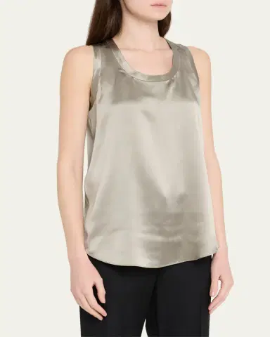 Lafayette 148 New York Perla Luxe Reversible Silk Charmeuse Shell | Thumbnail 16 Lafayette 148 New York Perla Luxe Reversible Silk Charmeuse Shell | Thumbnail 16