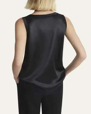 Lafayette 148 New York Perla Luxe Reversible Silk Charmeuse Shell | Thumbnail 3 Lafayette 148 New York Perla Luxe Reversible Silk Charmeuse Shell | Thumbnail 3